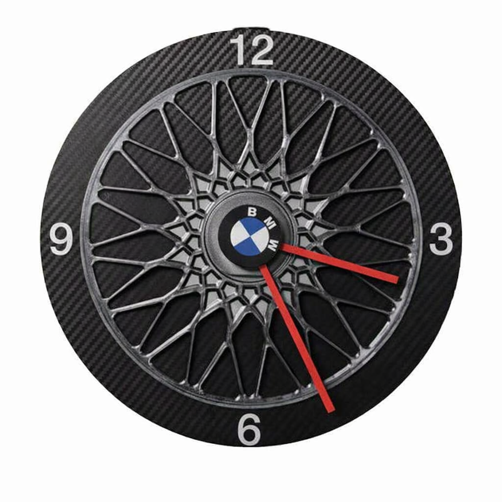Horloge Jante BMW imprimée en 3D – Déco murale pour passionnés automobile